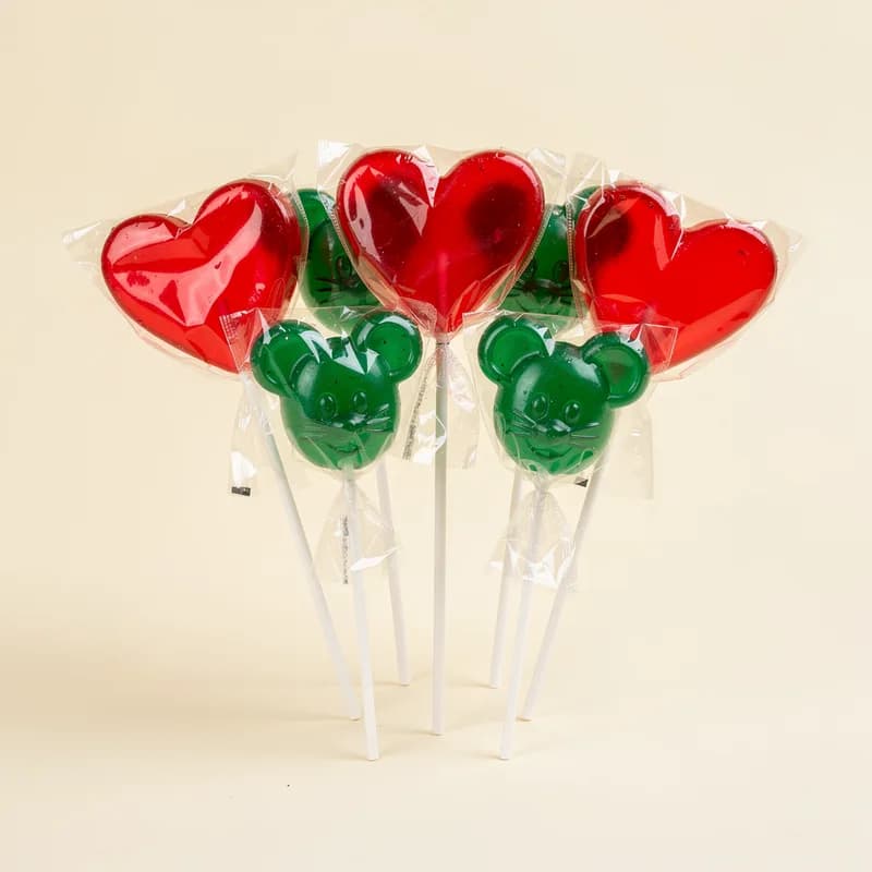 Paletas Corazón y Ratón